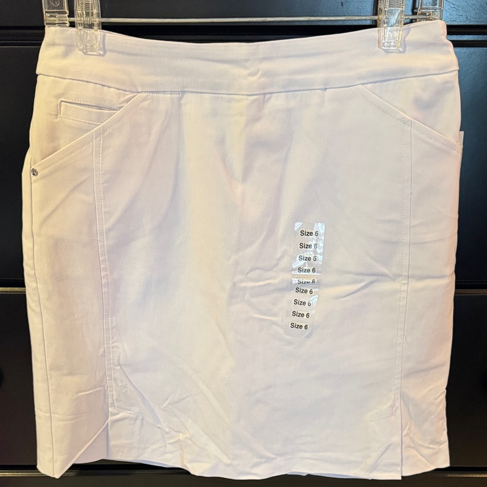 White Denim Skort by Tribal sz 6 New